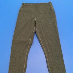 NOBULL cropped heather grey leggings